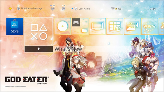 PlayStation®4用テーマ